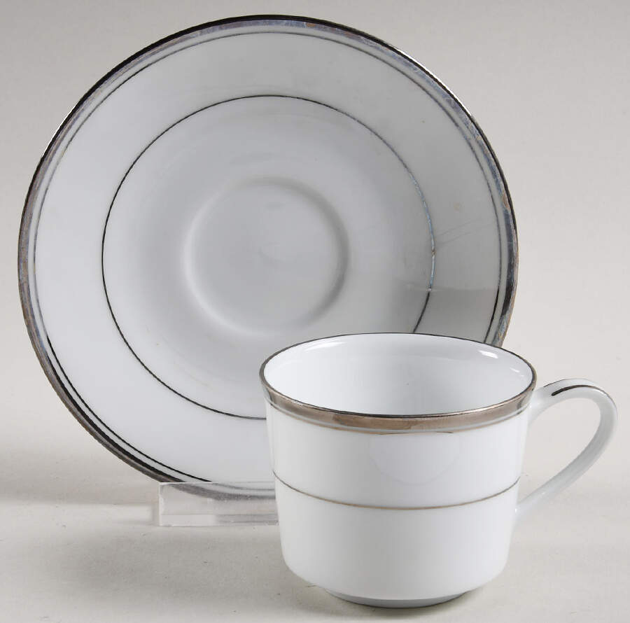Silver Ecstasy Demitasse Cup & Saucer Set by Zylstra-1