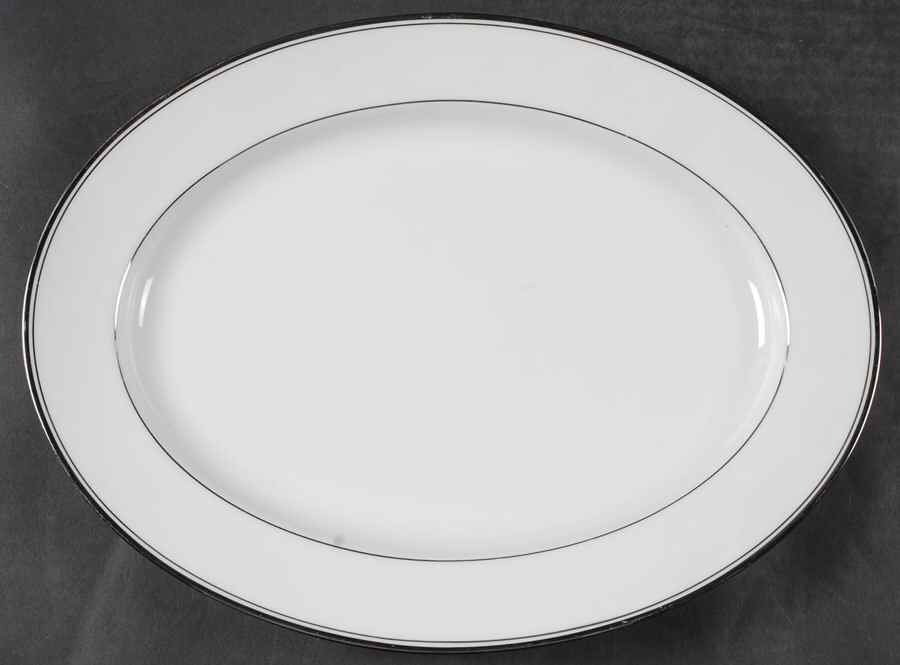 Silver Ecstasy 13" Oval Serving Platter by Zylstra-1