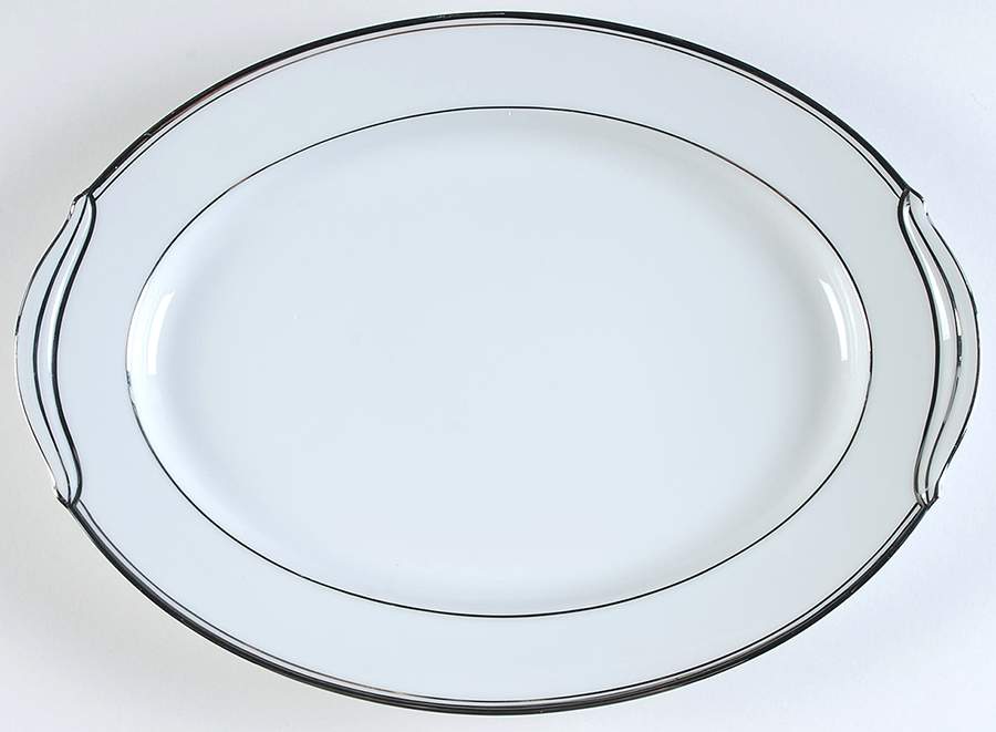 Silver Ecstasy 13" Oval Serving Platter by Zylstra-1