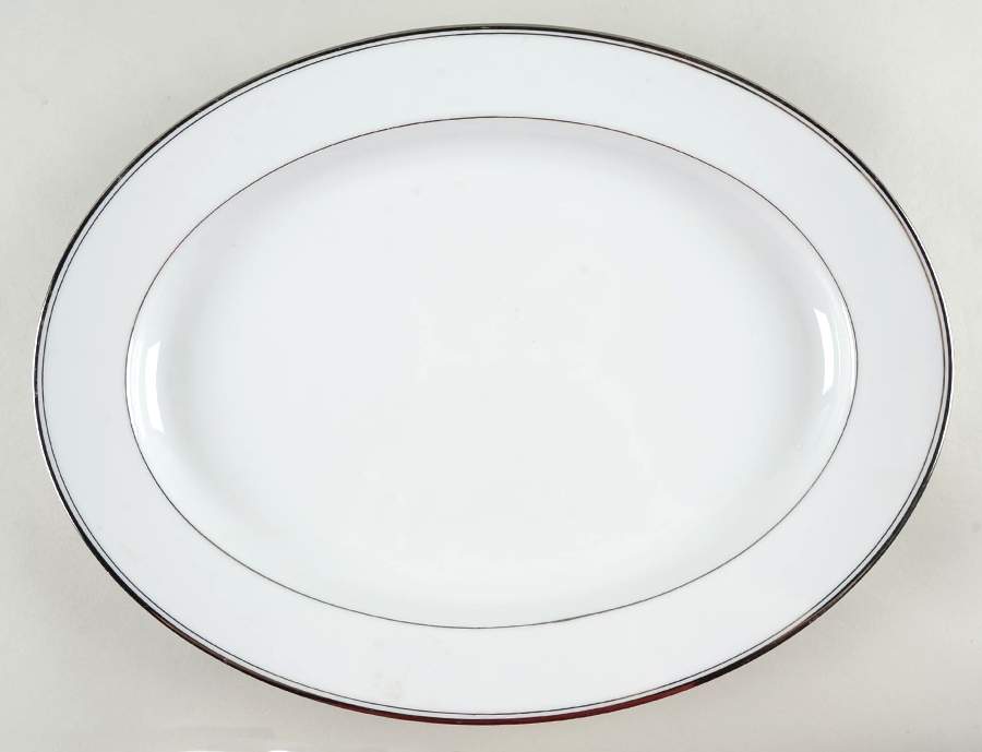 Silver Ecstasy 16" Oval Serving Platter by Zylstra-1