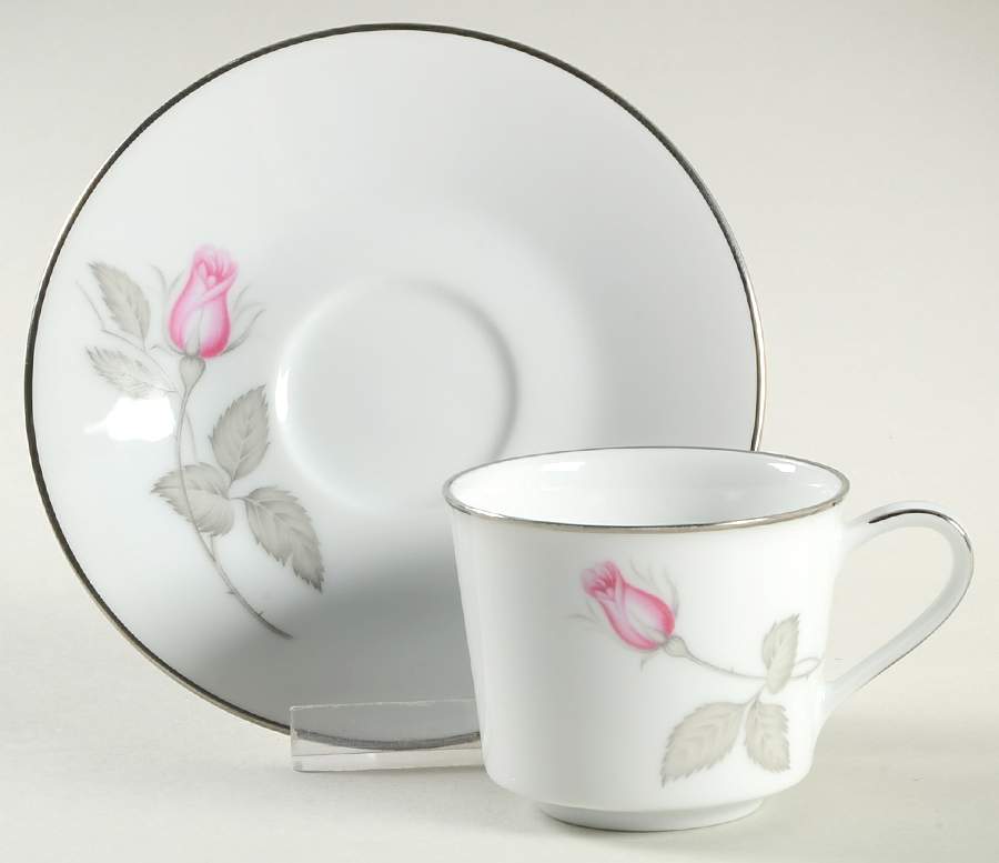 Zylstra Rose (Coupe, Japan) Flat Demitasse Cup & Saucer Set by Zylstra-1