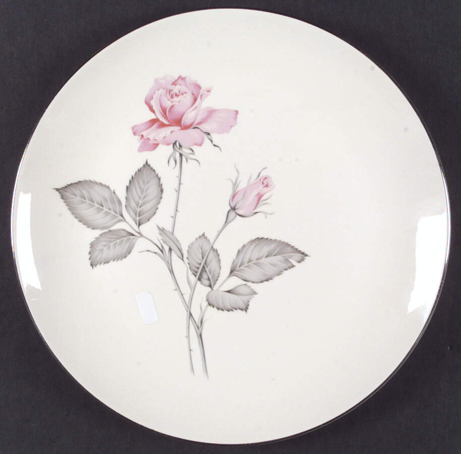 Zylstra Rose (Coupe, USA, Cream) Dinner Plate by Zylstra-1