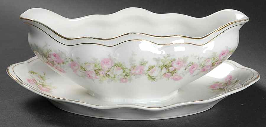 ZSC84 Gravy Boat with Attached Underplate by Z S & Co (Scherzer)-1