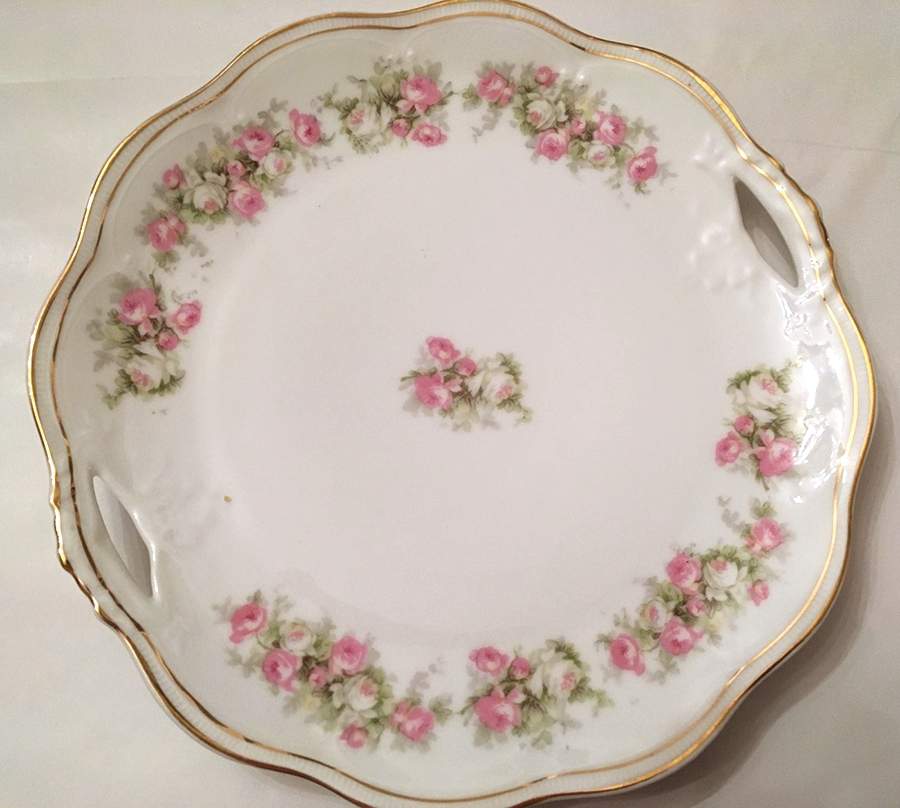 ZSC84 Handled Cake Plate by Z S & Co (Scherzer)-1