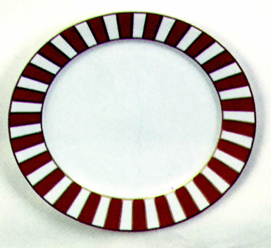 Martinique Red Service Plate (Charger) by Zrike-1