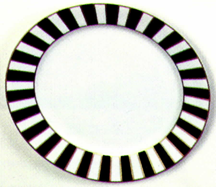 Martinique Black Service Plate (Charger) by Zrike-1