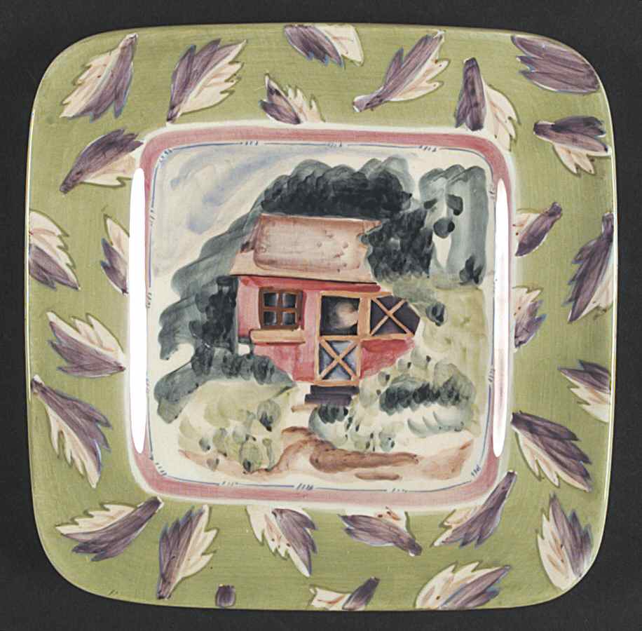 Estate of Mind Square Salad Plate by Zrike-1