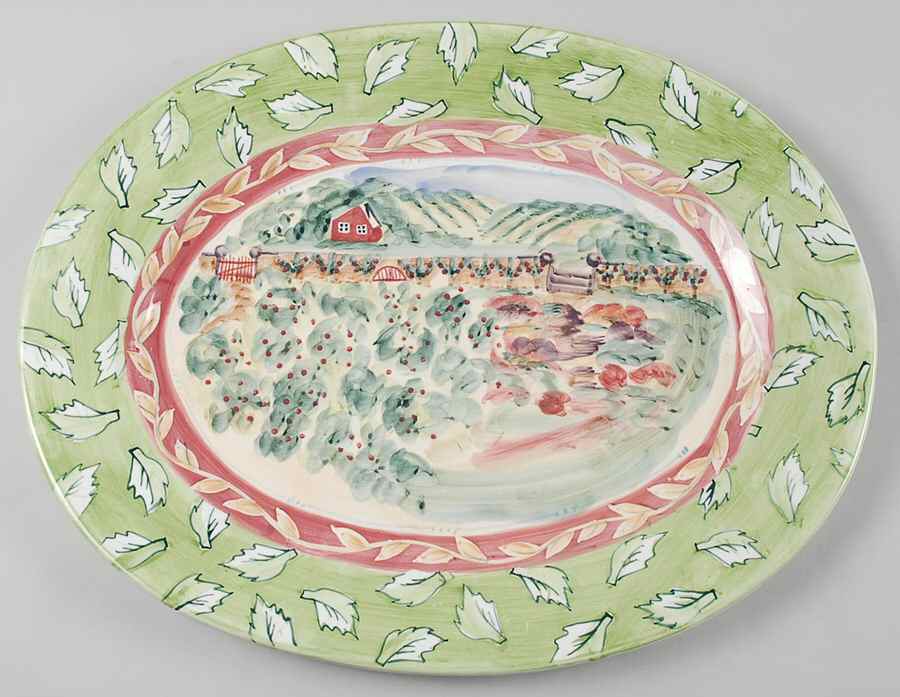 Estate of Mind 18" Oval Serving Platter by Zrike-1