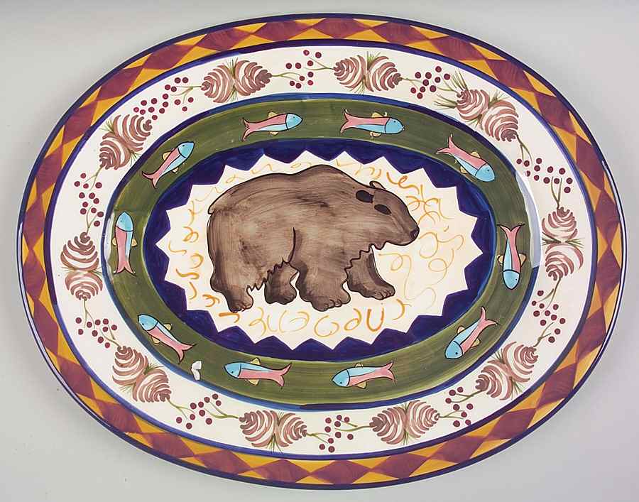 Field & Stream 18" Oval Serving Platter by Zrike-1