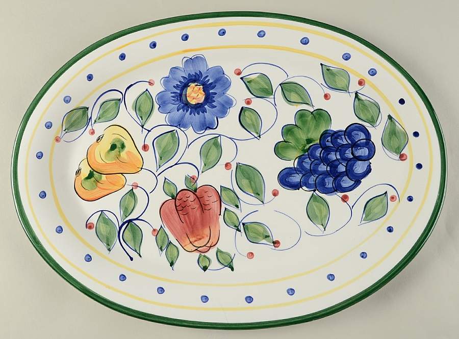 Algarve 16" Oval Serving Platter by Zrike-1
