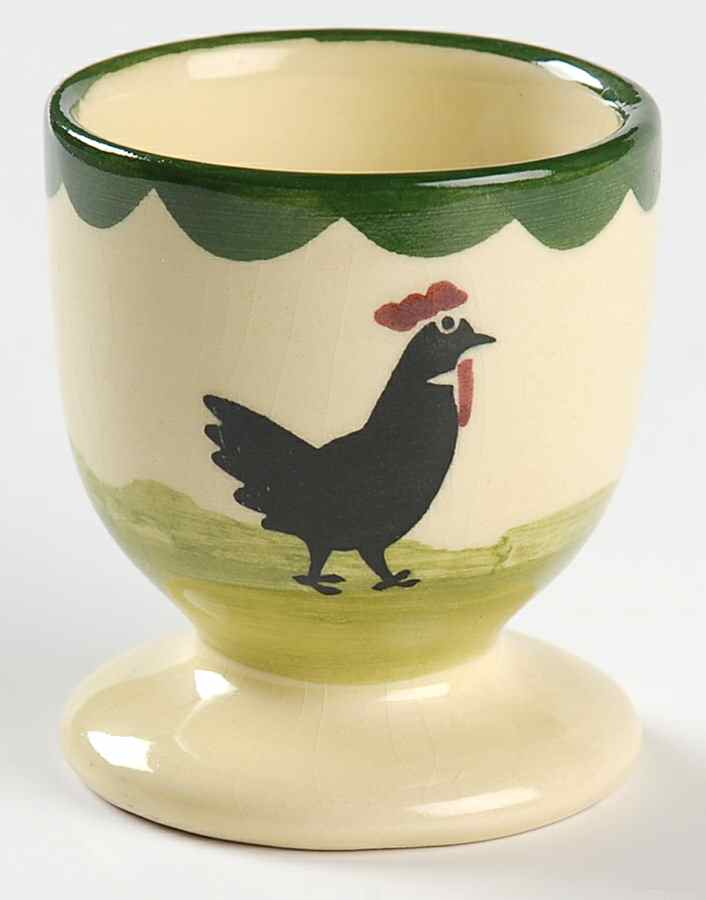 Cocks and Hens Single Egg Cup by Georg Schmider-1