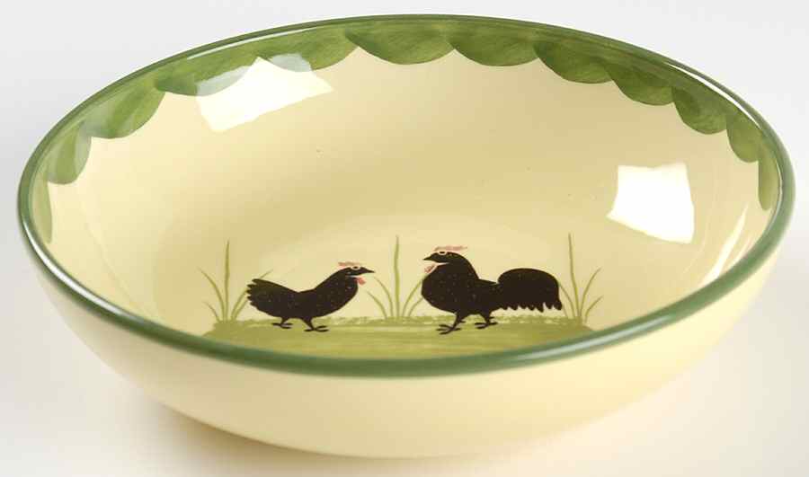 Cocks and Hens Coupe Cereal Bowl by Georg Schmider-1