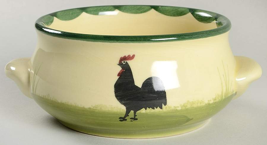 Cocks and Hens Open Onion Soup by Georg Schmider-1