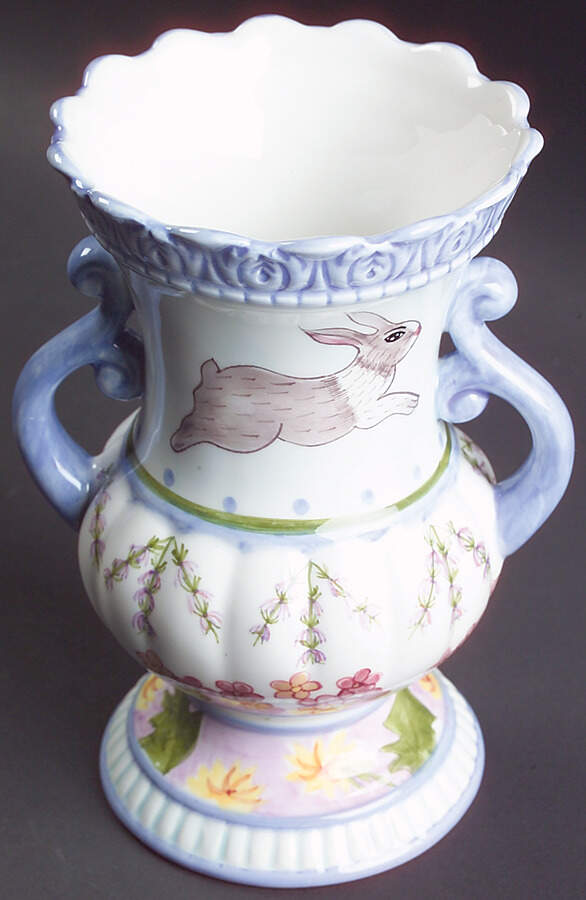 Meadow Bunny 6" Vase by Zrike-1