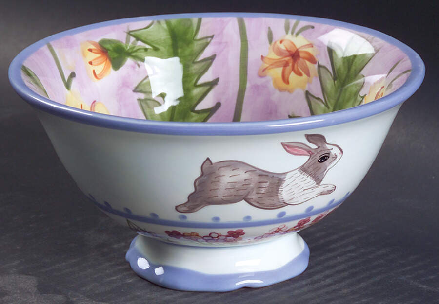 Meadow Bunny Super Soup/Cereal Bowl by Zrike-1