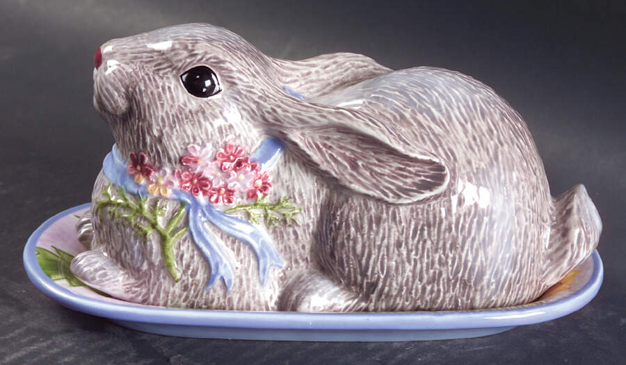 Meadow Bunny 1/4 Pound Figural Covered Butter by Zrike-1