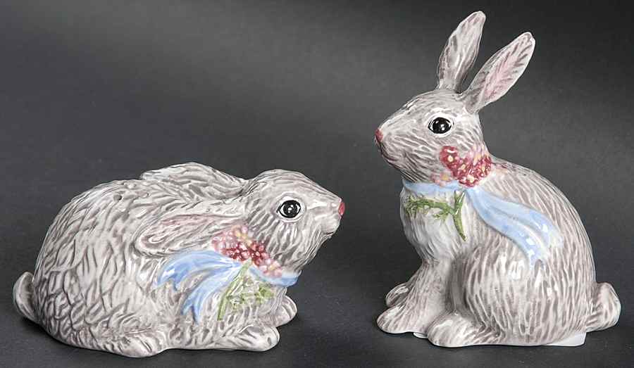 Meadow Bunny Salt & Pepper Set by Zrike-1