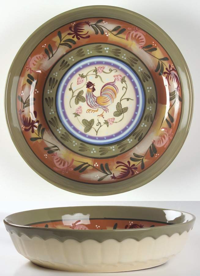 Chanticleer 10" Pie Baking Plate by Zrike-1