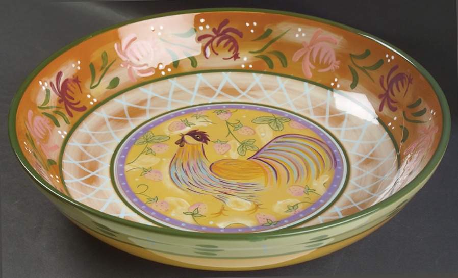 Chanticleer 13" Pasta Serving Bowl by Zrike-1