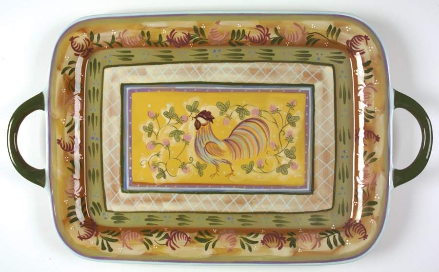 Chanticleer Handled Tray by Zrike-1