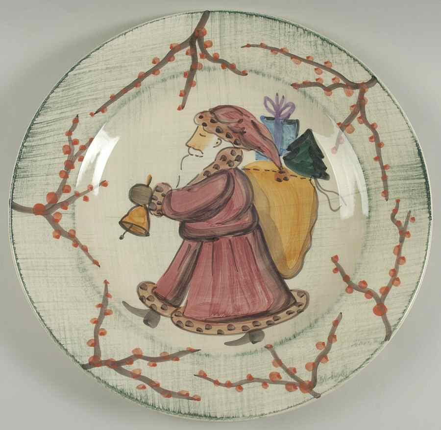Yuletide Large Chop Plate (Round Platter) by Zrike-1