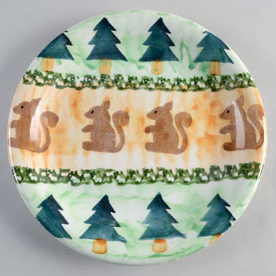 Cabin Fever (Trees, Animals) Dinner Plate by Zrike-1