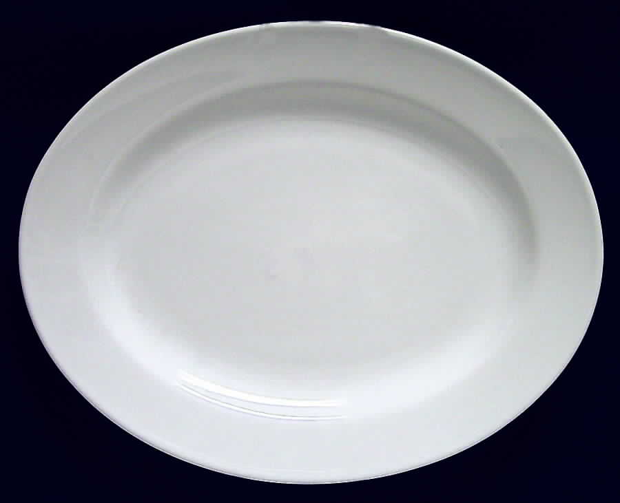 Prisma White 15" Oval Serving Platter by Zrike-1