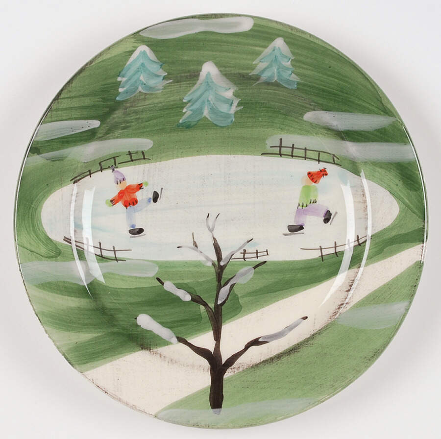Winter Frolic Salad Plate by Zrike-1