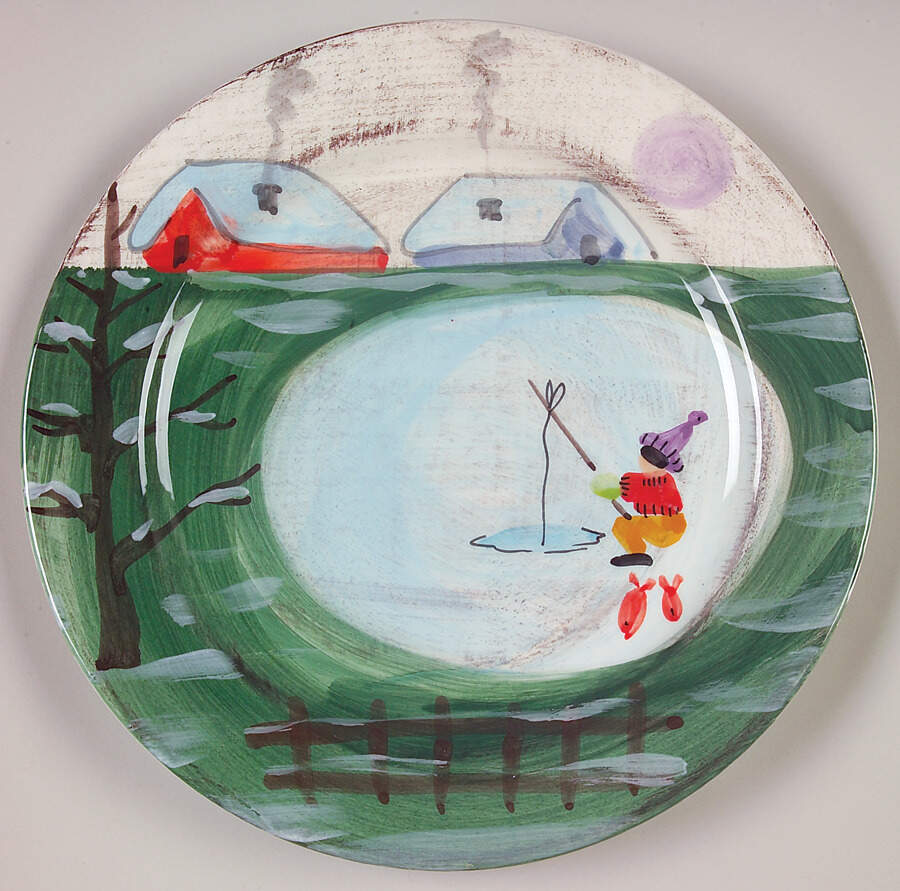 Winter Frolic Dinner Plate by Zrike-1