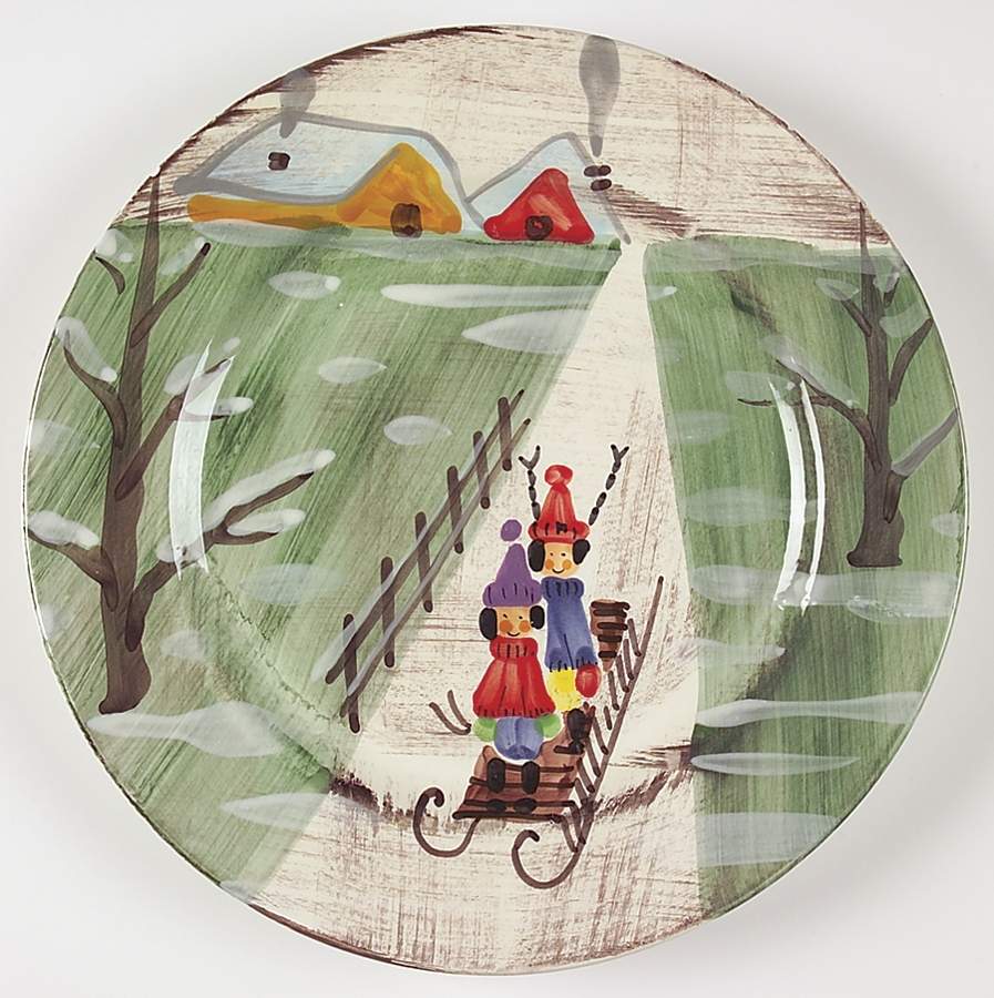 Winter Frolic 12" Chop Plate (Round Platter) by Zrike-1