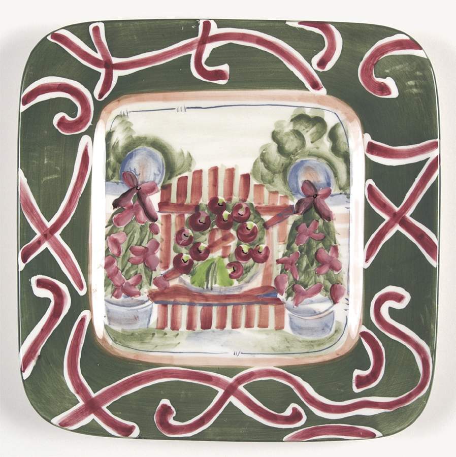 Holiday Estate of Mind Square Salad Plate by Zrike-1