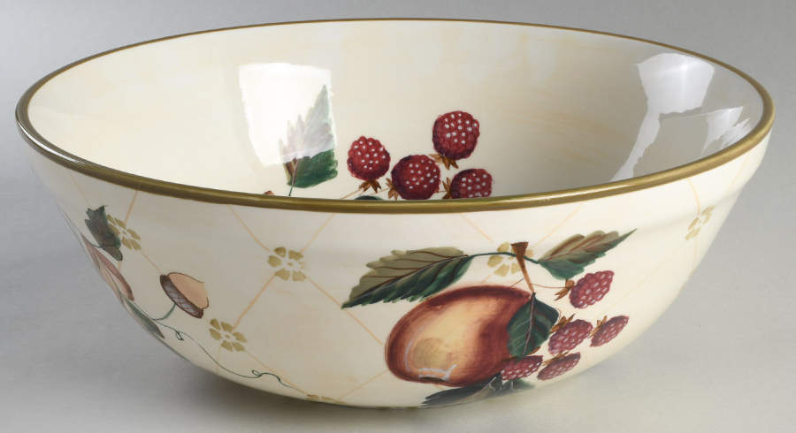 Garden Splendor 12" Large Salad Serving Bowl by Zrike-1