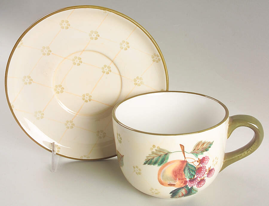 Garden Splendor Breakfast Cup & Saucer Set by Zrike-1