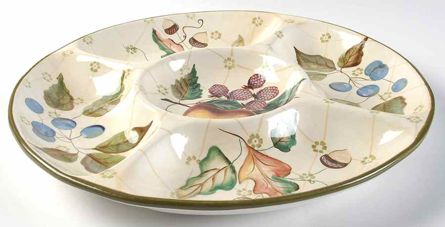Garden Splendor 1 Piece Chip & Dip by Zrike-1