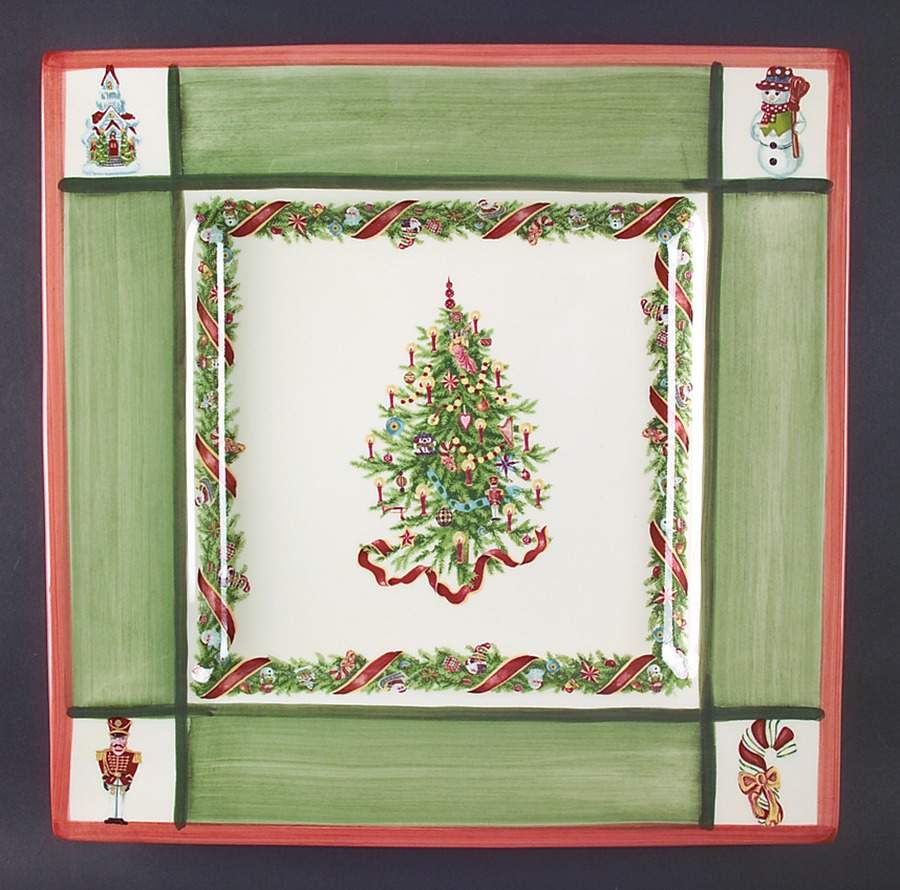 Christopher's Tree (Portugal) 14" Square Platter by Zrike-1