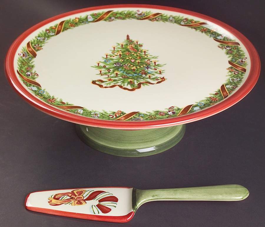 Christopher's Tree (Portugal) Footed Cake Plate & Server (Boxed) by Zrike-1