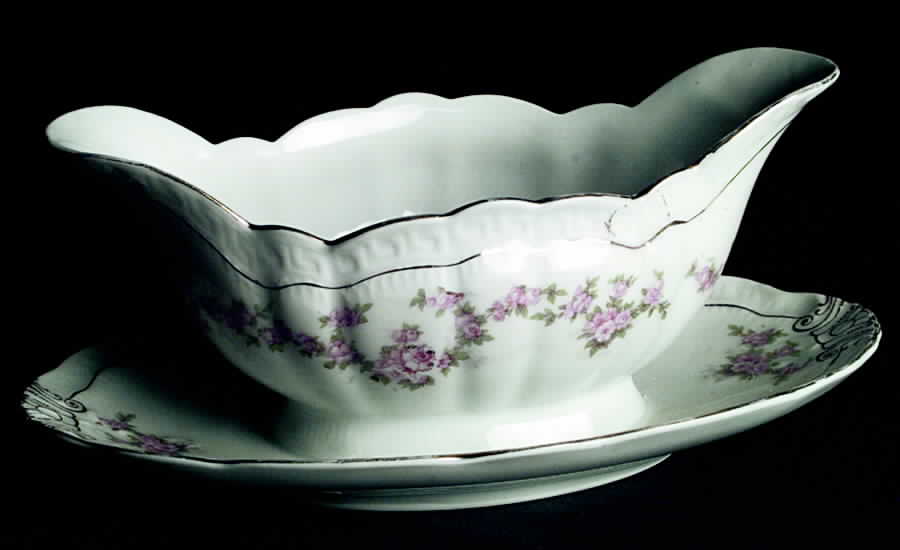 SCR227 Gravy Boat with Attached Underplate by Scherzer-1