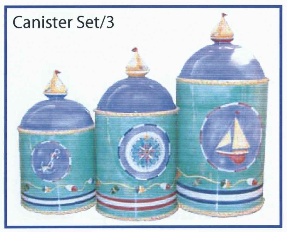 Maritime Collection (3 Piece) Canister Set (Box Set) by Zrike-1