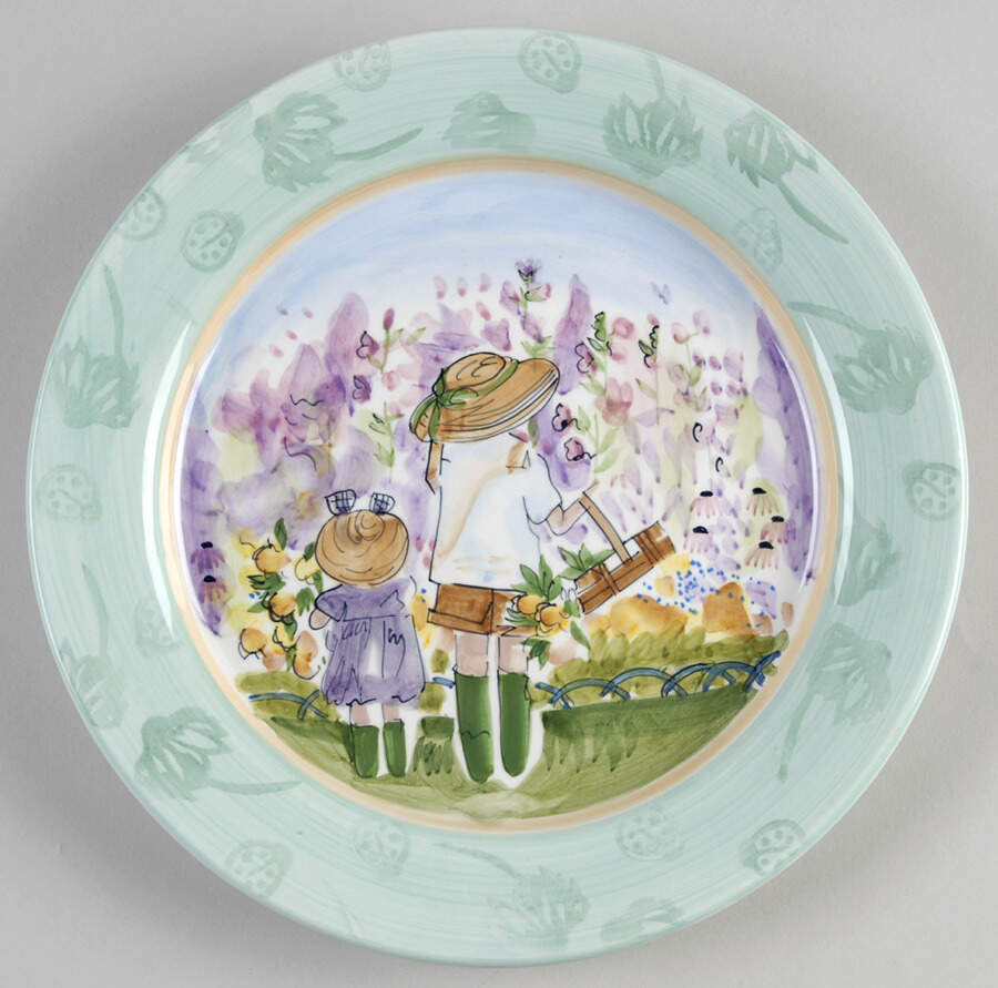 In The Garden Salad/Dessert Plate by Zrike-1