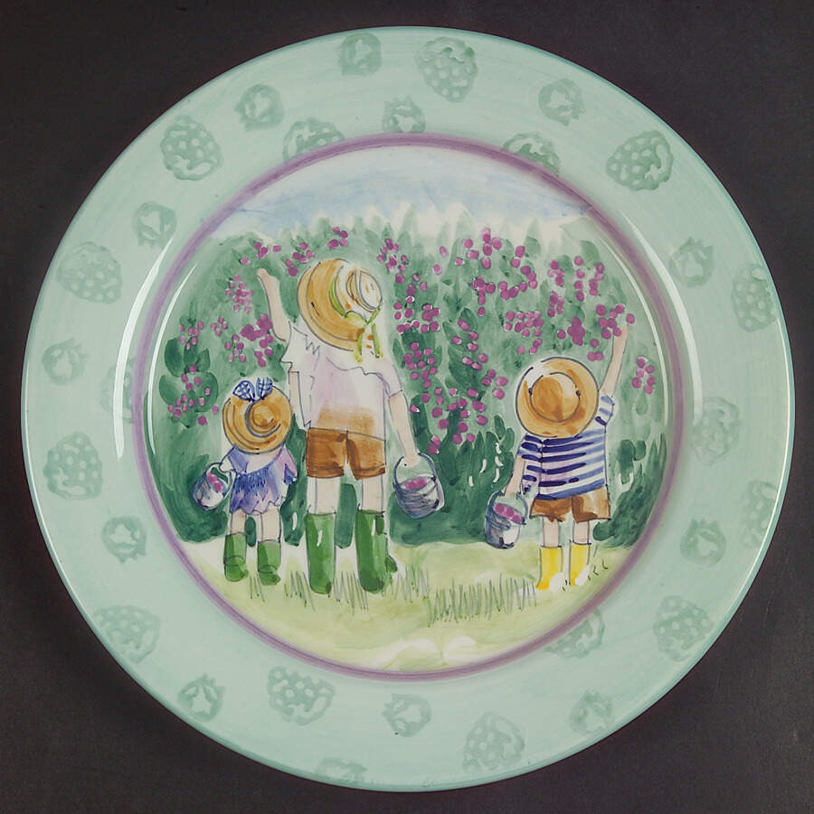 In The Garden Salad/Dessert Plate by Zrike-1