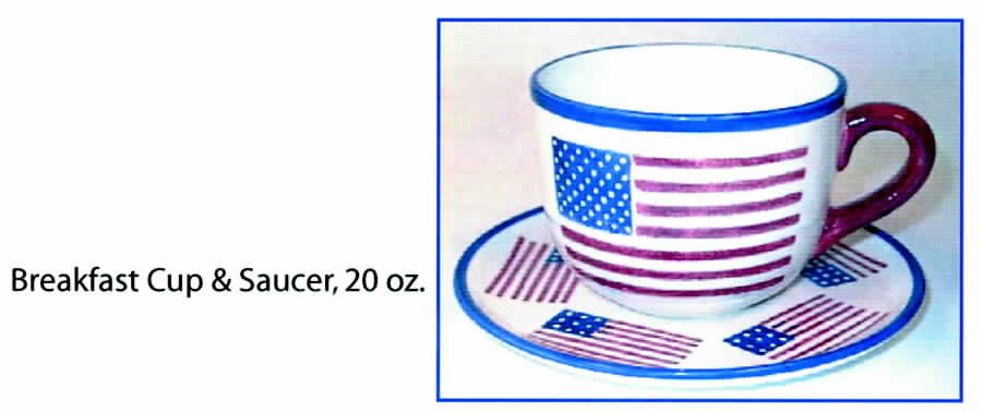 We Pledge Allegiance Breakfast Cup & Saucer Set by Zrike-1
