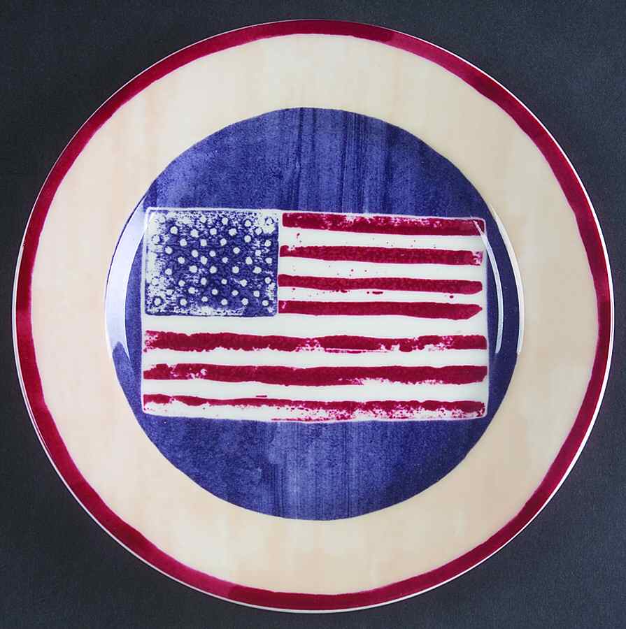 We Pledge Allegiance Salad/Dessert Plate by Zrike-1