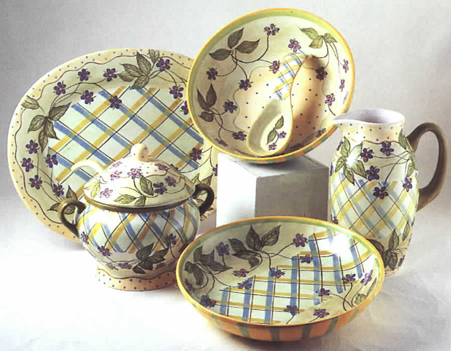 Viola Mint Sugar Bowl & Lid by Zrike-1