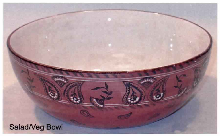 Barnyards & Bandanas 10" Large Salad Serving Bowl by Zrike-1