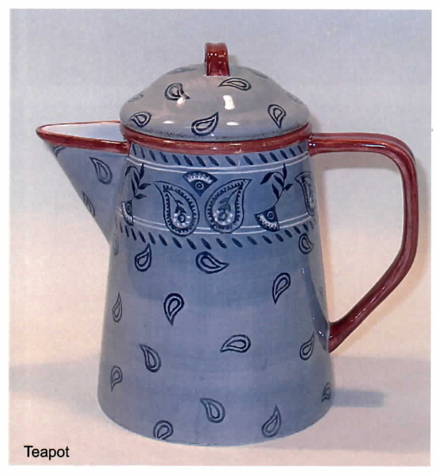 Barnyards & Bandanas Teapot & Lid by Zrike-1