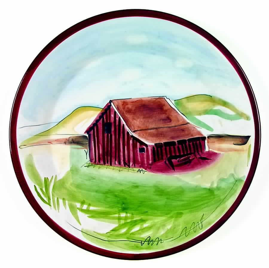 Barnyards & Bandanas 13" Chop Plate (Round Platter) by Zrike-1
