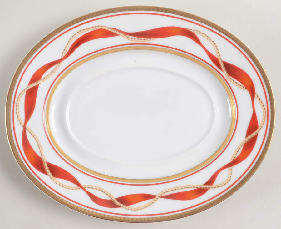 Holiday Splendour Underplate for Gravy Boat by Zrike-1