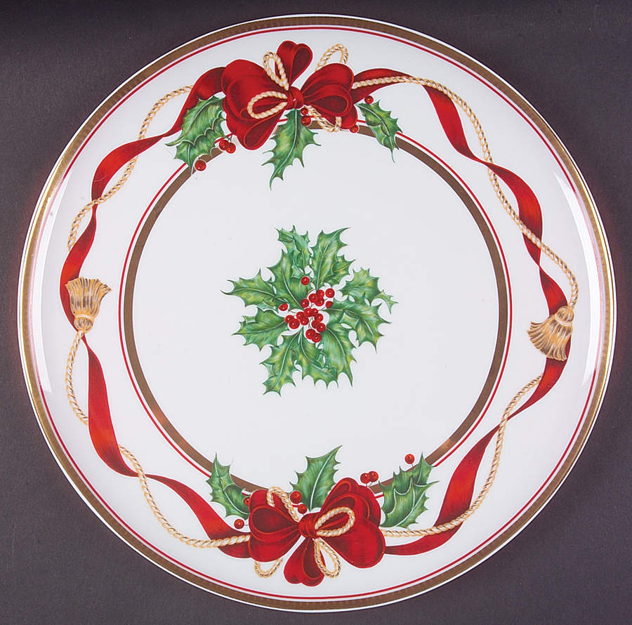 Holiday Splendour Cake Plate by Zrike-1