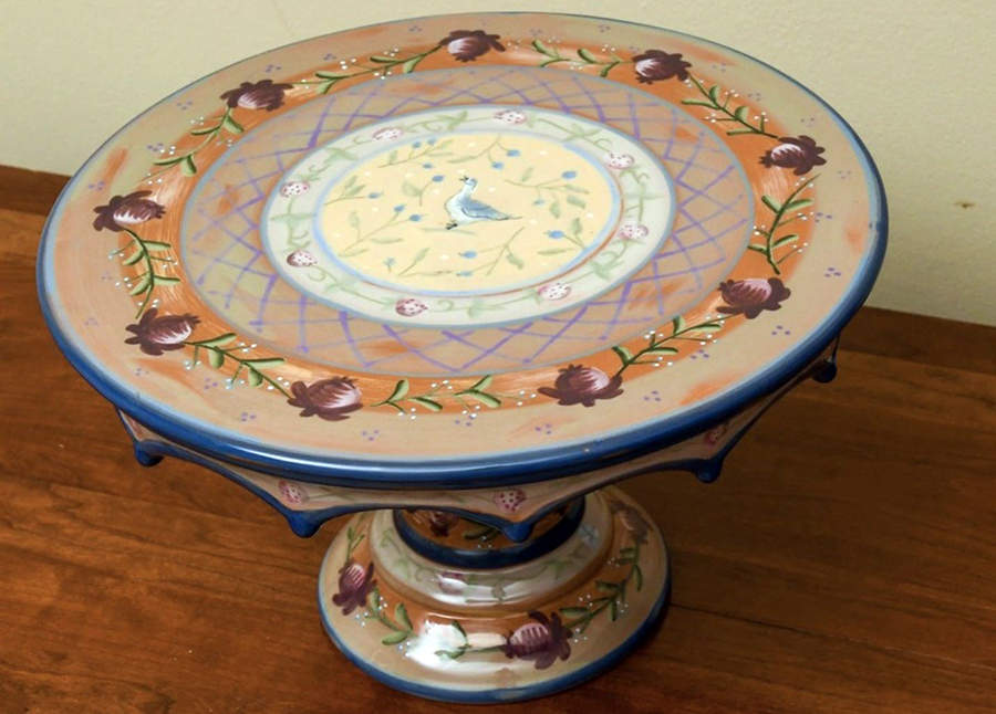 Avignon Footed Cake Plate by Zrike-1