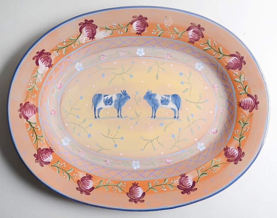 Avignon 18" Oval Serving Platter by Zrike-1